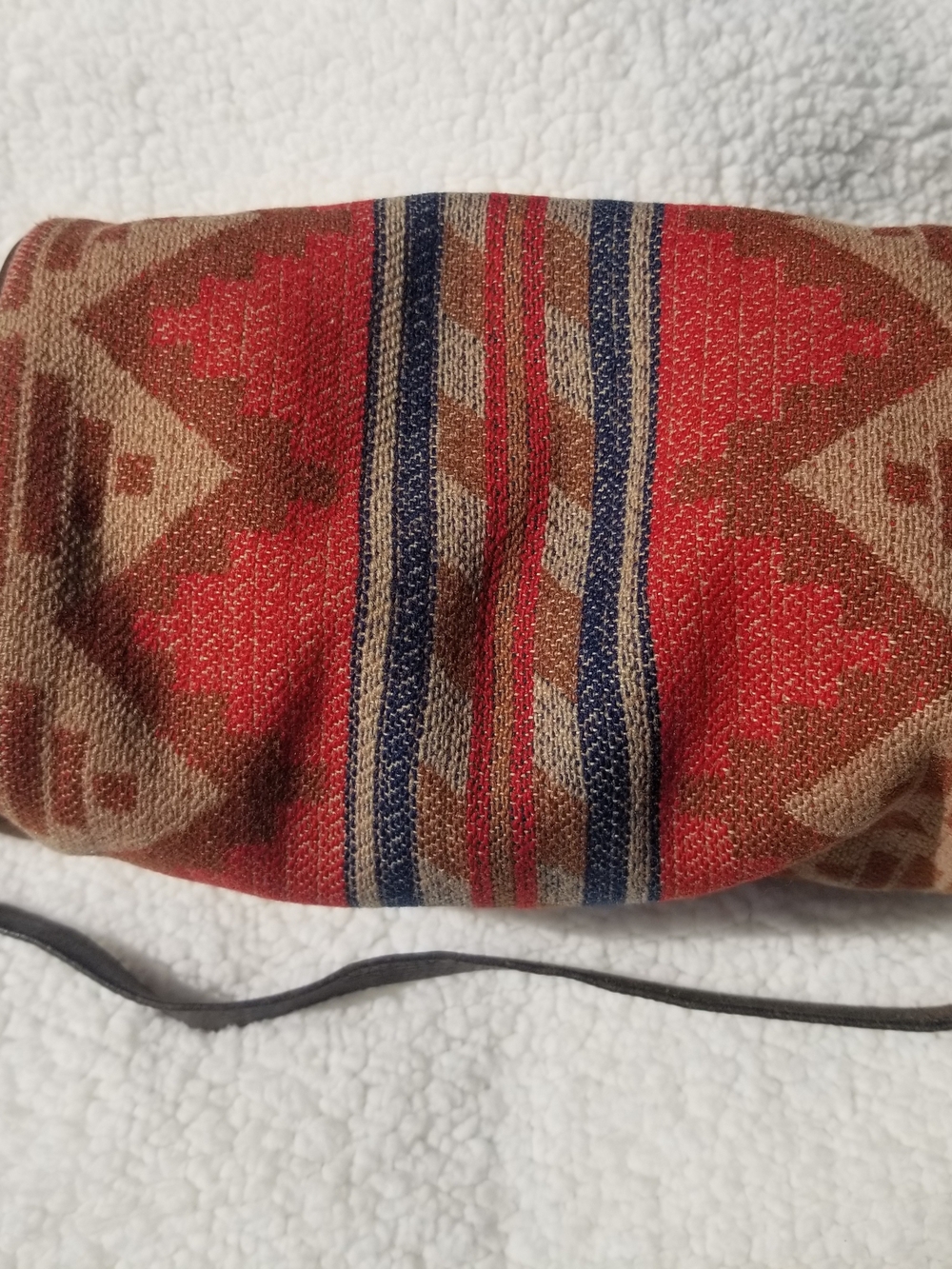 Pendleton Red, Tan & Blue Southwestern Woven Crossbody - Picture 5 of 5